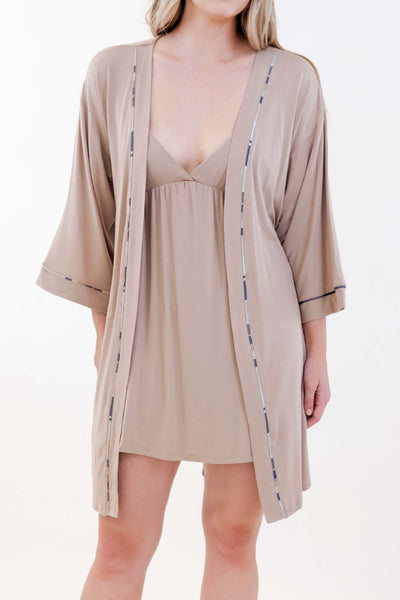 ONE SPIRIT EARTHWOOD KIMONO ROBE