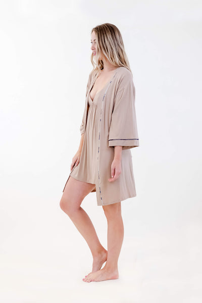 ONE SPIRIT EARTHWOOD KIMONO ROBE