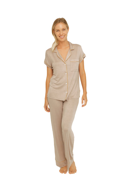 SHORT SLEEVE + LONG PANTS PAJAMA SET