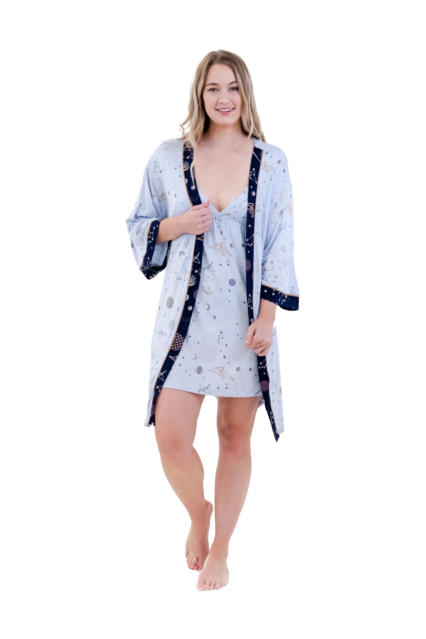 DUAL DYE KIMONO ROBE SET