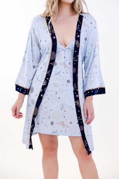 DUAL DYE KIMONO ROBE SET