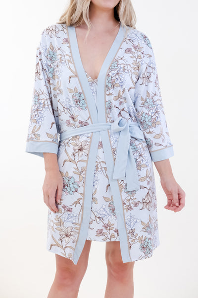 FLORAL KIMONO ROBE SET
