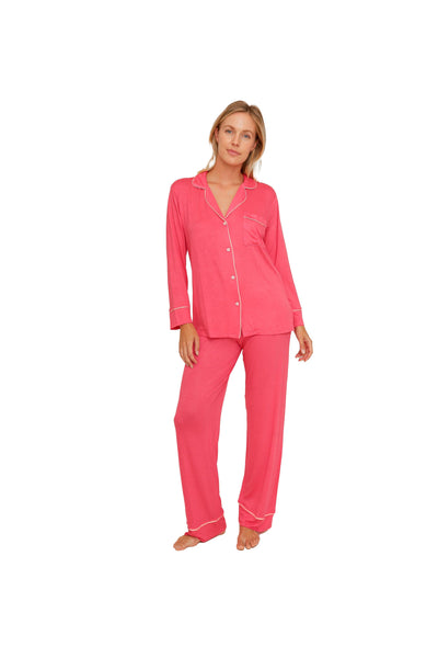 Tuxedo Piping Pajama Set