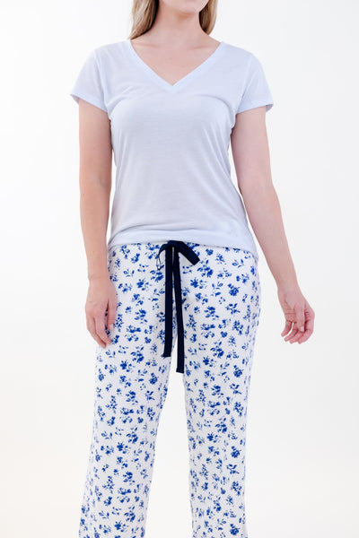 PAJAMA T-SHIRT SET (V-NECK)