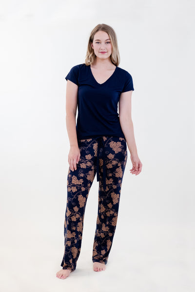 PAJAMA T-SHIRT SET (V-NECK)