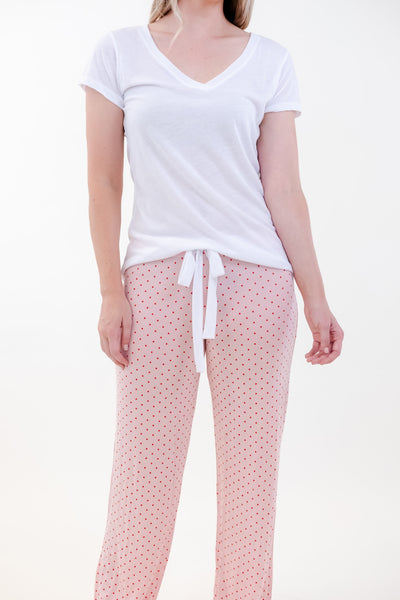 PAJAMA T-SHIRT SET (V-NECK)