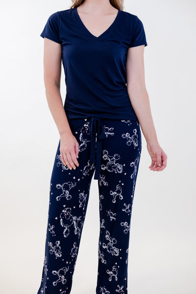 PAJAMA T-SHIRT SET (V-NECK)