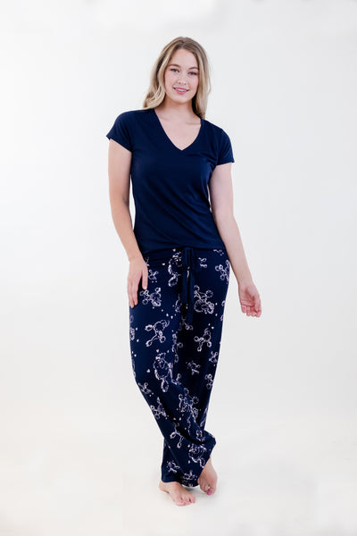 PAJAMA T-SHIRT SET (V-NECK)