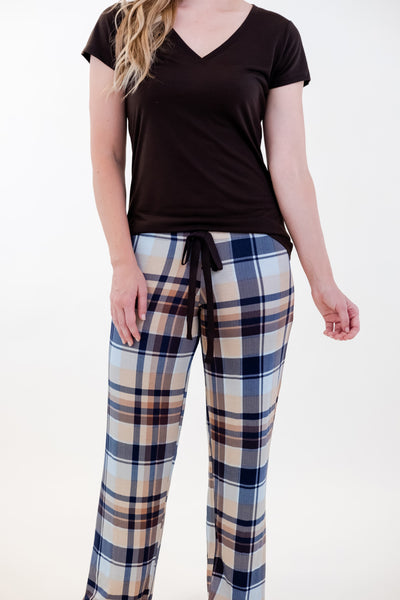 PAJAMA T-SHIRT SET (V-NECK)