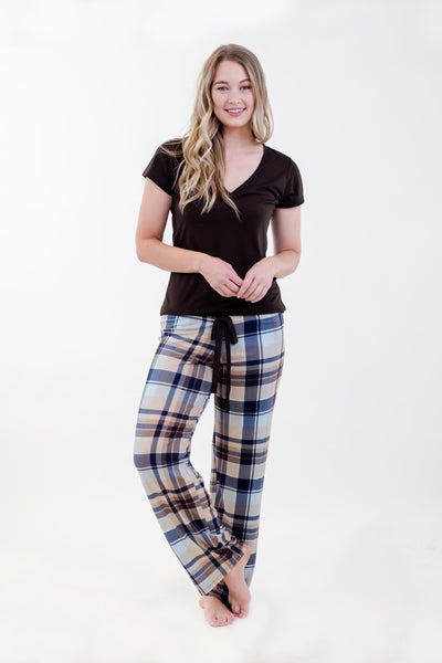 PAJAMA T-SHIRT SET (V-NECK)