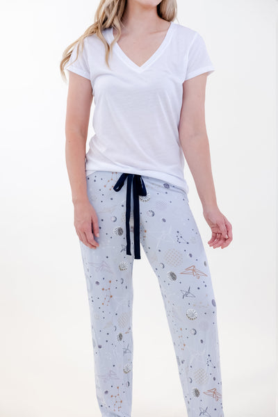 PAJAMA T-SHIRT SET (V-NECK)