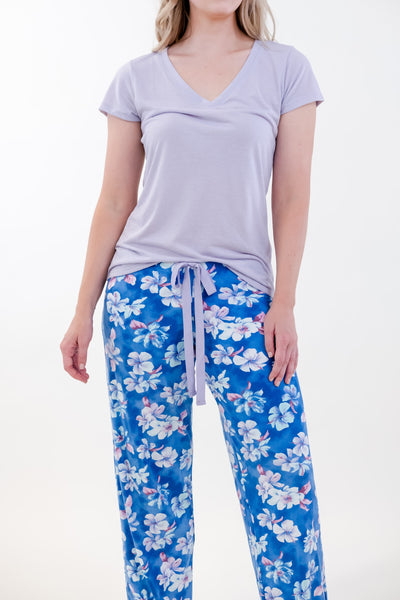 PAJAMA T-SHIRT SET (V-NECK)