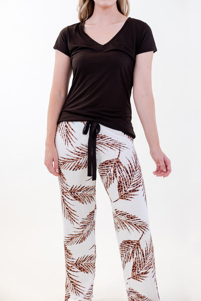 PAJAMA T-SHIRT SET (V-NECK)