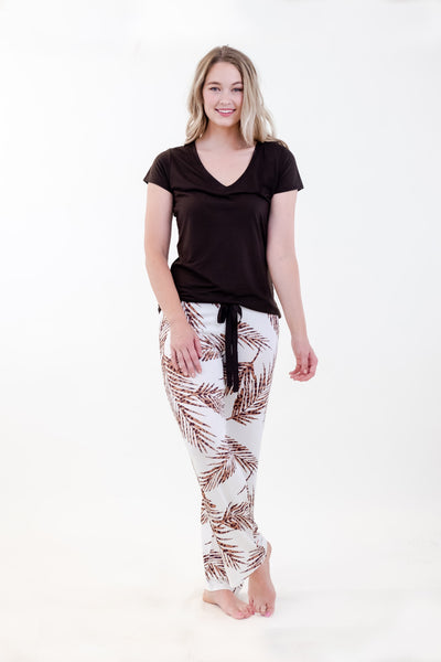 PAJAMA T-SHIRT SET (V-NECK)