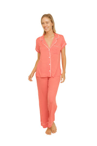 SHORT SLEEVE + LONG PANTS PAJAMA SET